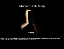 Tablet Screenshot of absolutebiblestudy.com